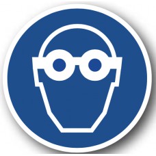 DuraStripe rond veiligheidsteken / OOGBESCHERMING VERPLICHT